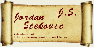 Jordan Steković vizit kartica